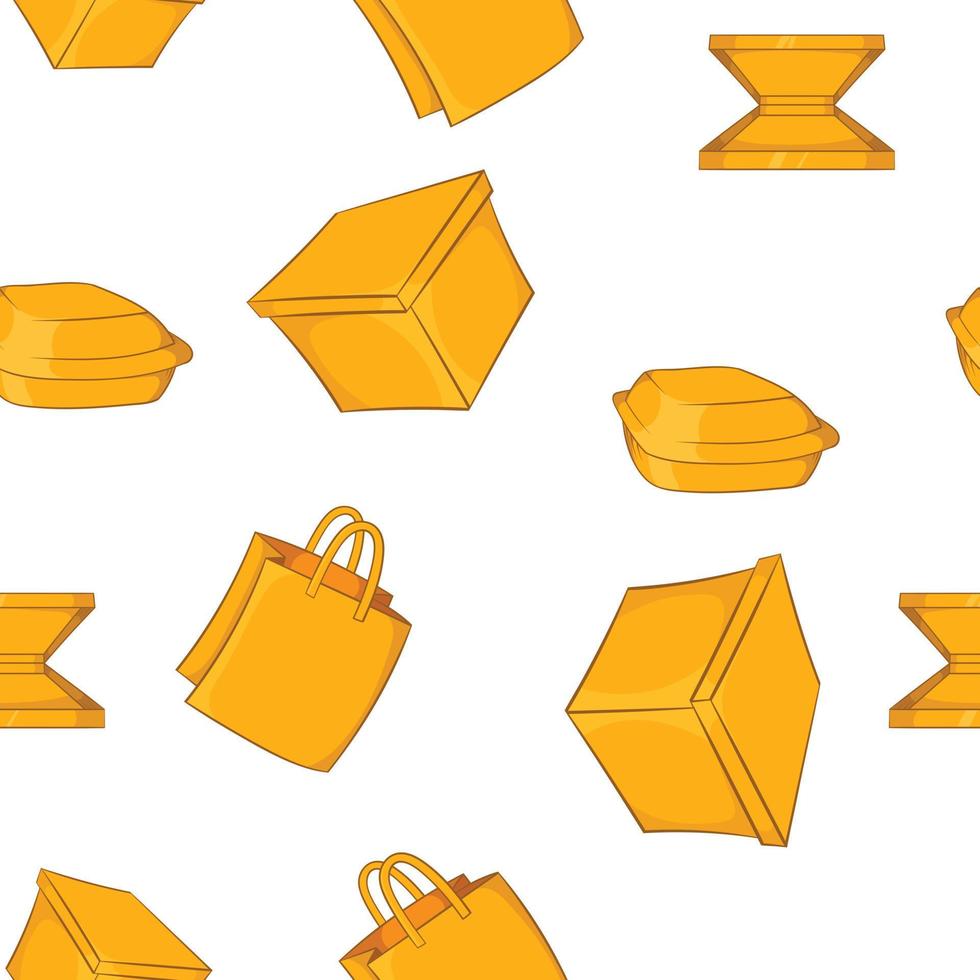 Container pattern, cartoon style vector