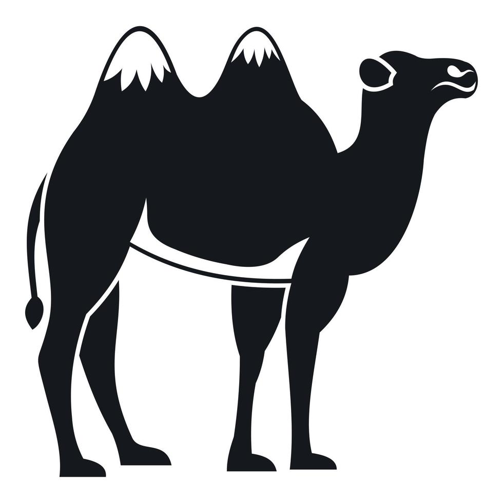 Camel icon, simple style vector