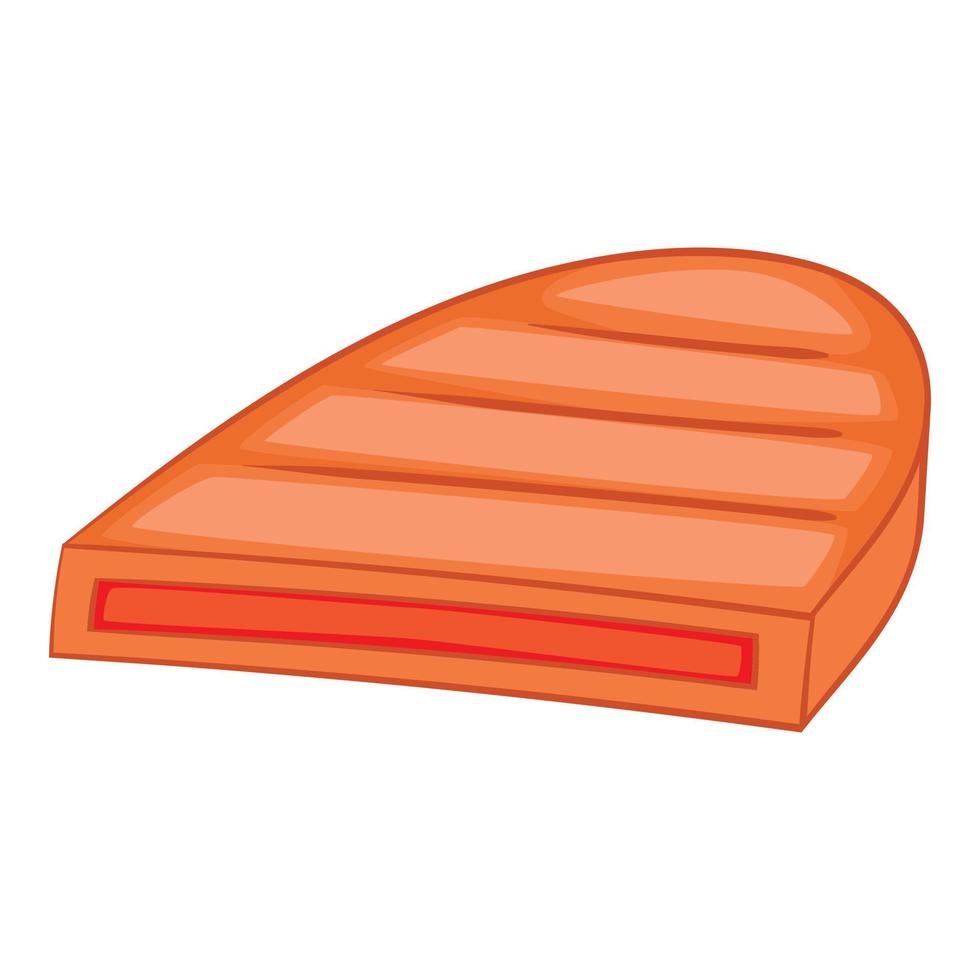 Half cutlets icon, cartoon style vector