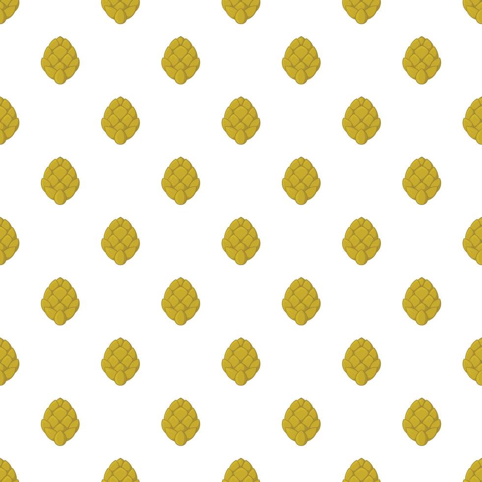 Hops pattern, cartoon style vector