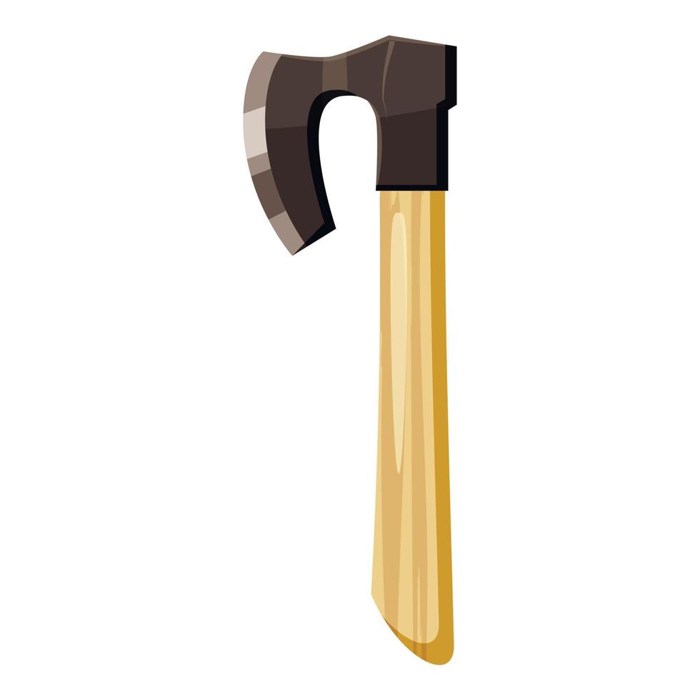 Axe icon, cartoon style vector