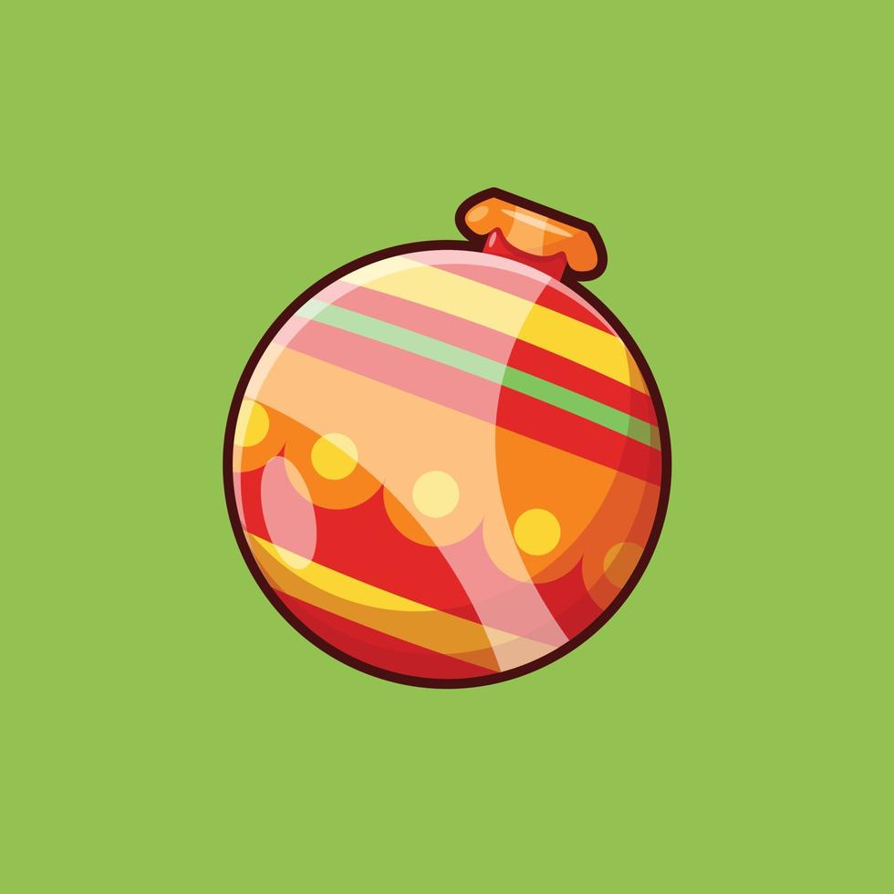 Christmas Ball Ornament Illustration Vector