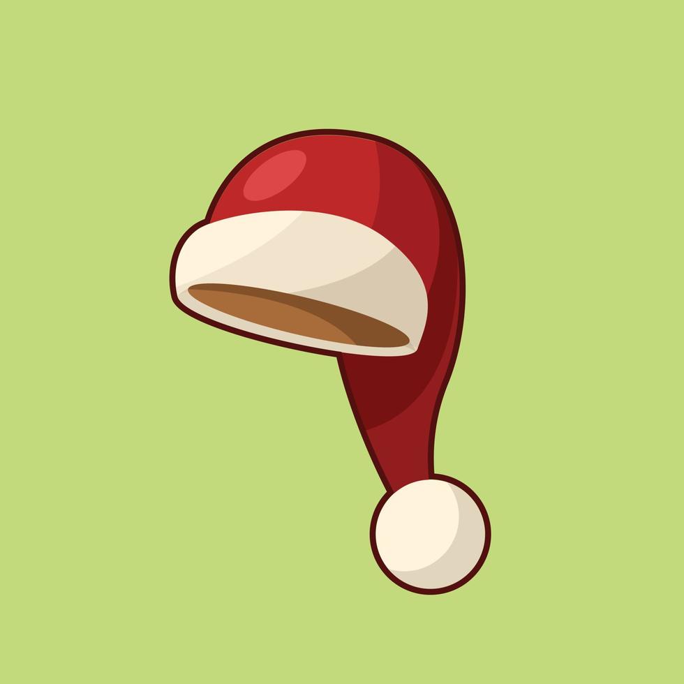 vector de ilustración de sombrero de santa navidad