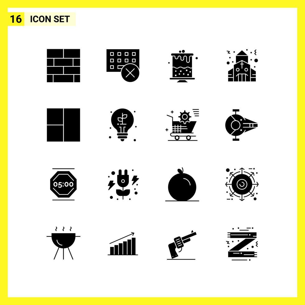16 conjunto de iconos símbolos sólidos simples signo de glifo en fondo blanco para aplicaciones móviles de diseño de sitios web y medios impresos fondo de vector de icono negro creativo