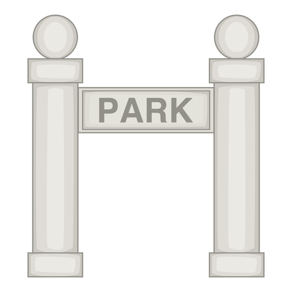 Park icon, cartoon style vector