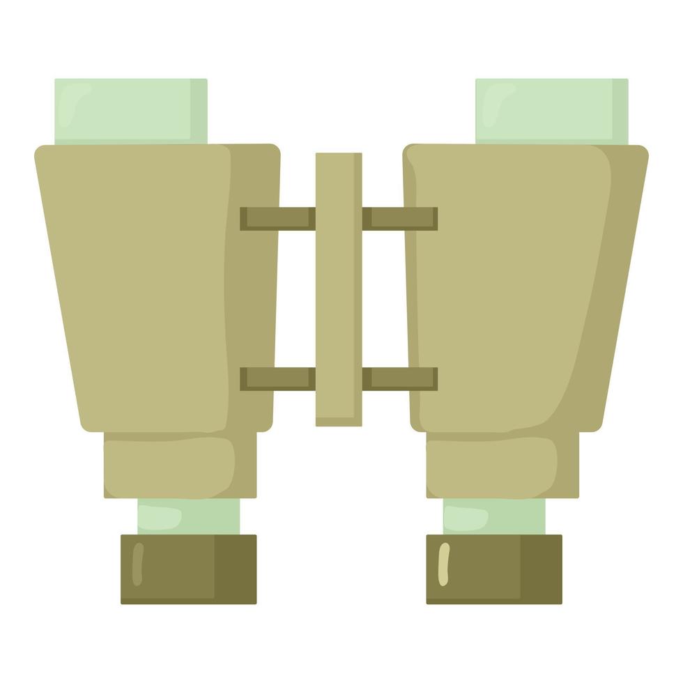 Binocular icon, cartoon style vector