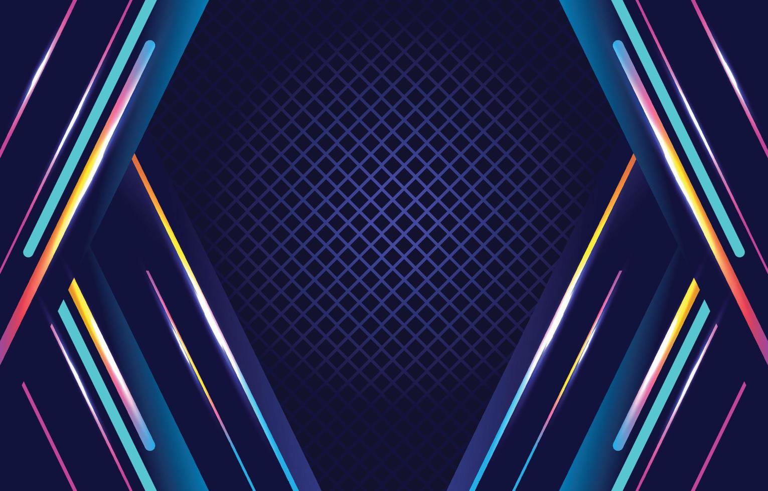 Neon Light Background Template vector