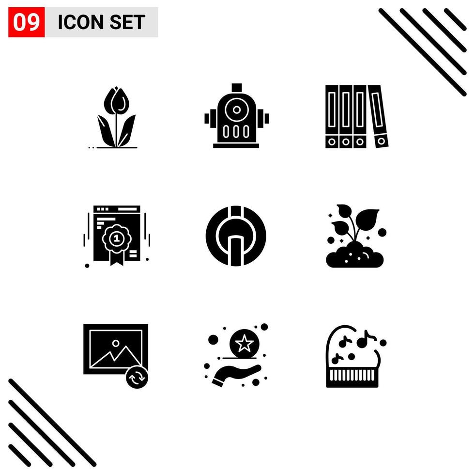 User Interface Pack of 9 Basic Solid Glyphs of crypto io coin file web quality quality Editable Vector Design Elements