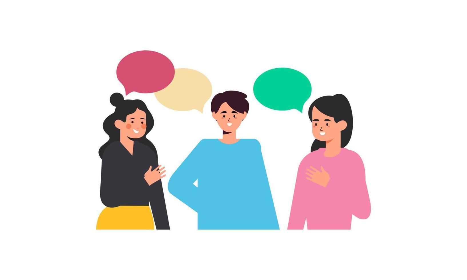 People communication concept illustration vector