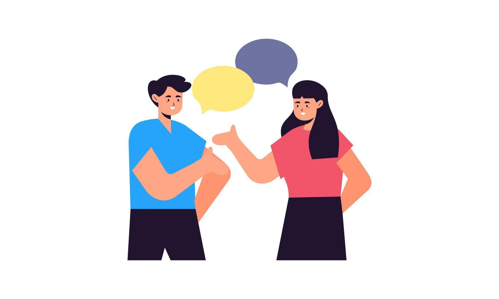 People communication concept illustration vector