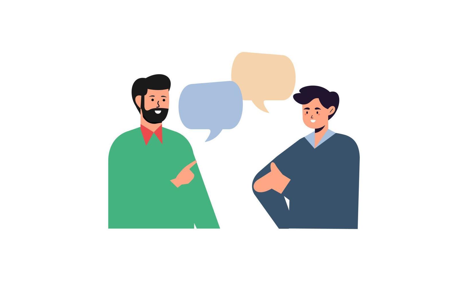 vector de ilustración de concepto de comunicación de personas
