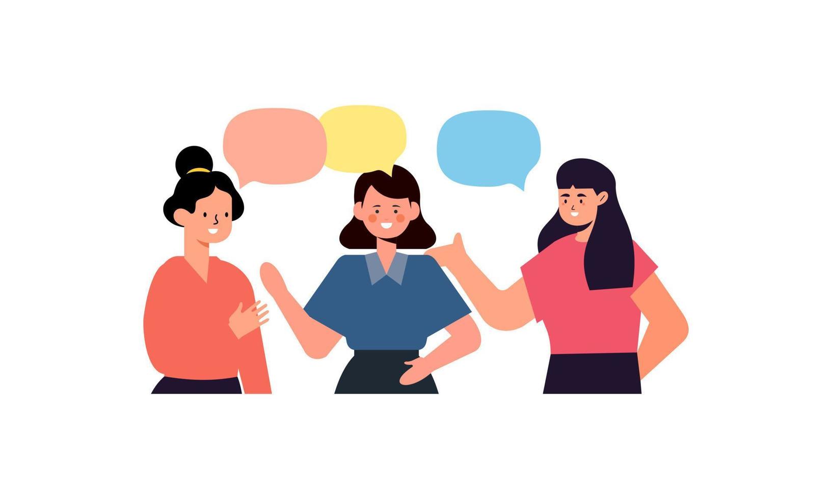 People communication concept illustration vector