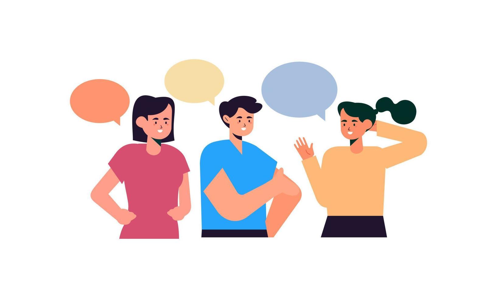 People communication concept illustration vector