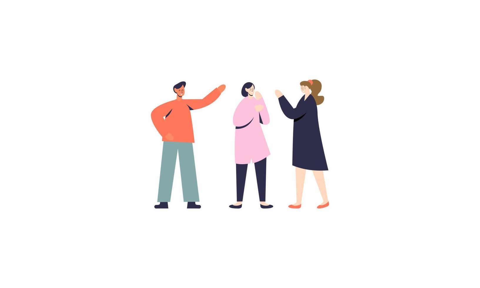 People communication concept illustration vector
