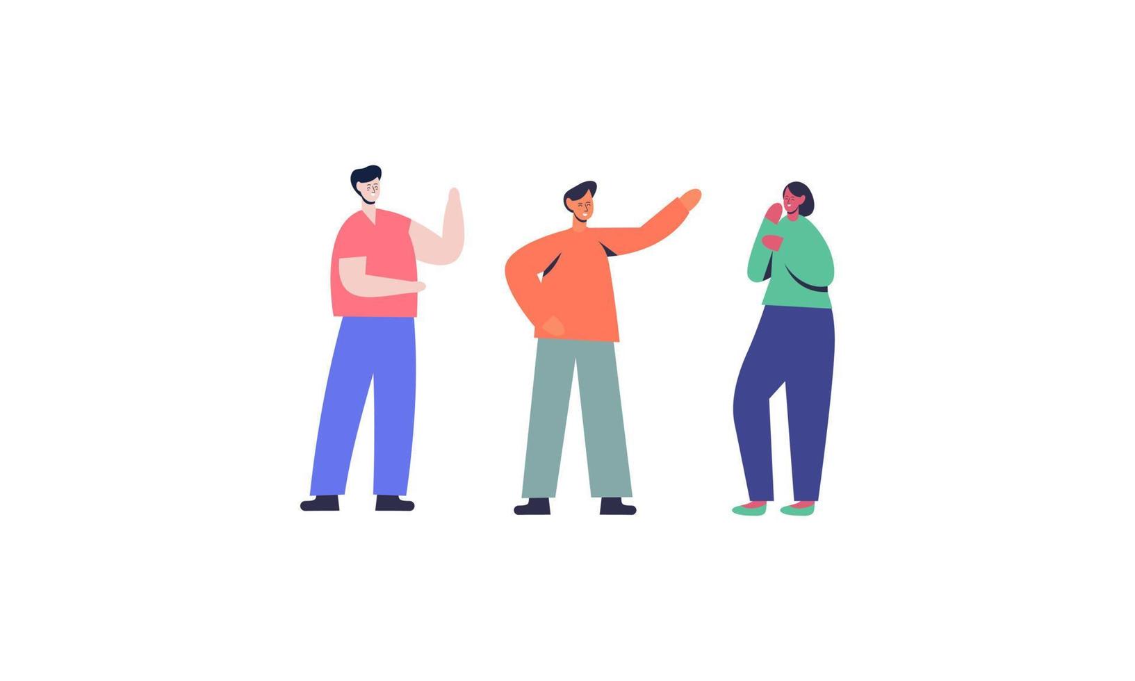 People communication concept illustration vector 14741698 Vector Art at ...