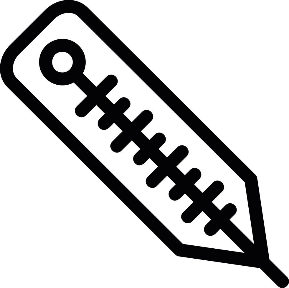 Thermometer Line Icon vector