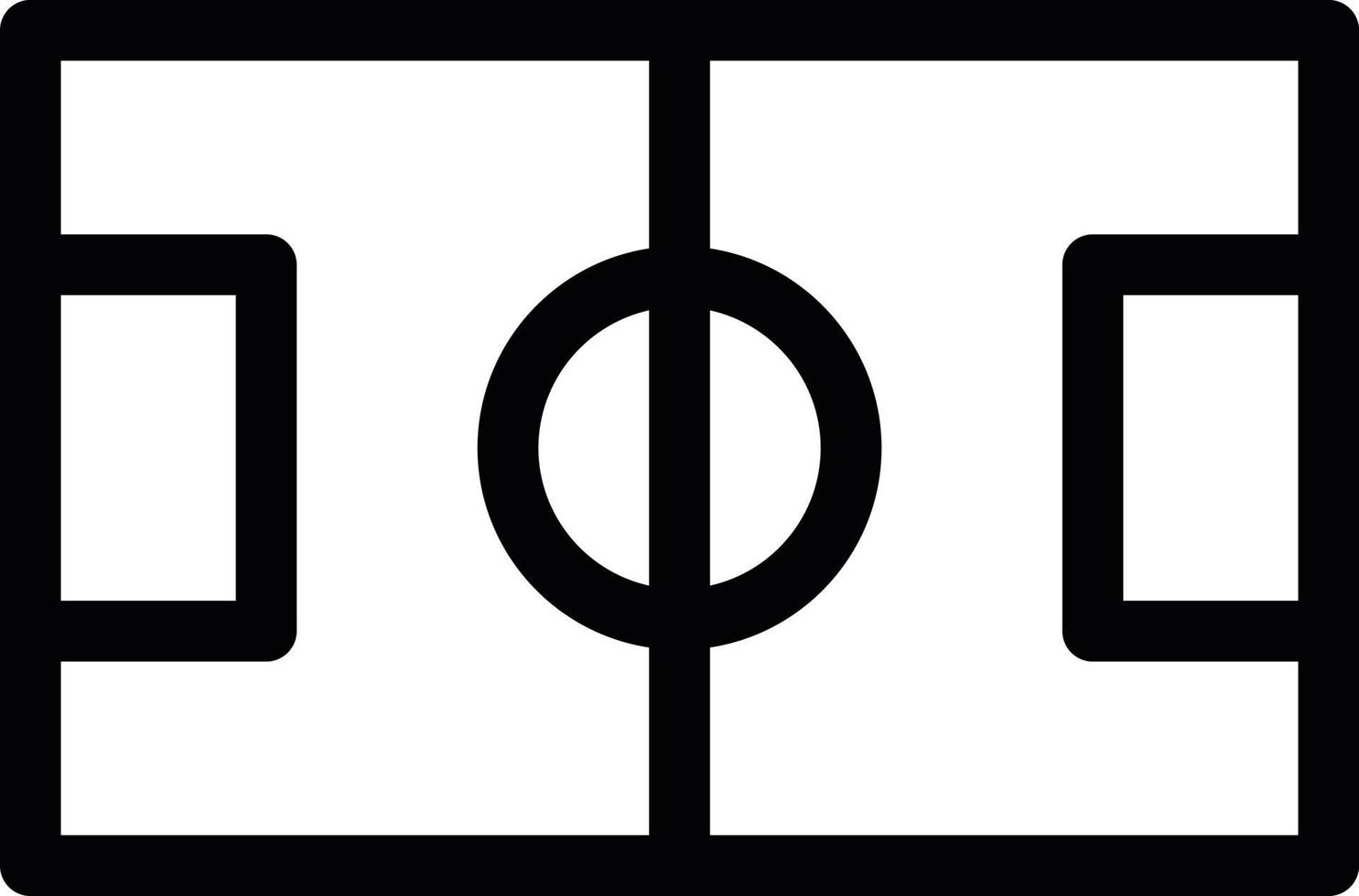 Football Field Line Icon vector