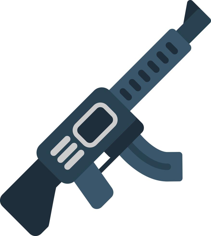 icono plano de pistola vector