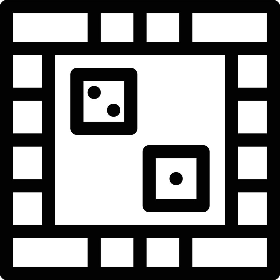 Board Game Line Icon vector