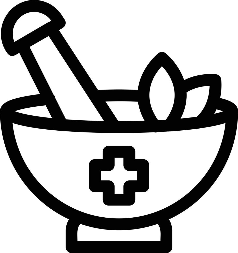 Herbal Treatment Line Icon vector