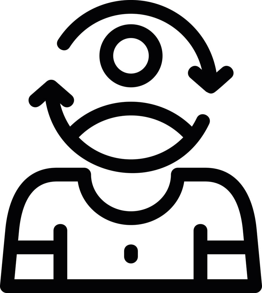 Sensitivity Line Icon vector