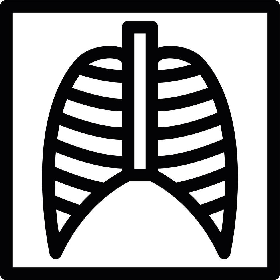 Xray Line Icon vector