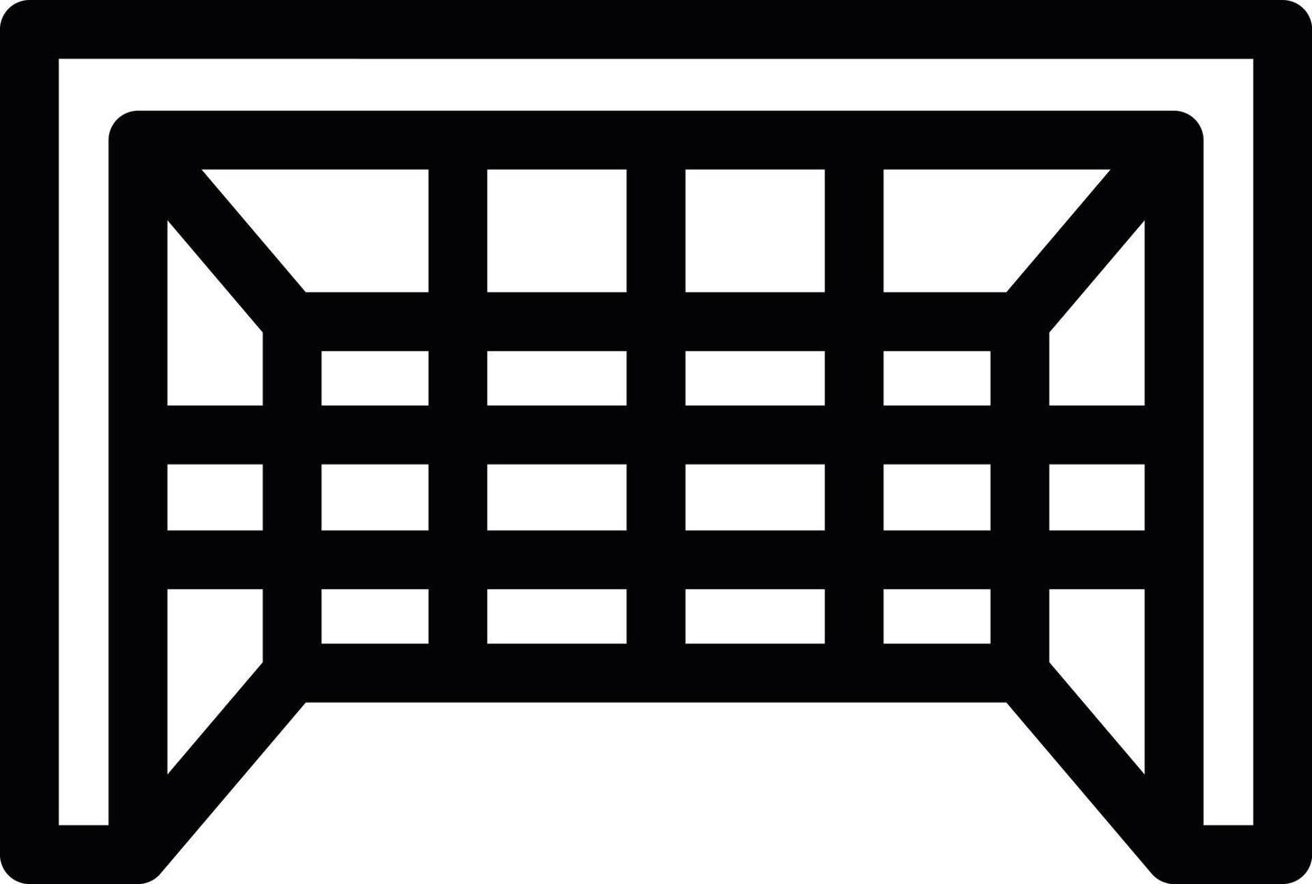 Goal Post Line Icon vector