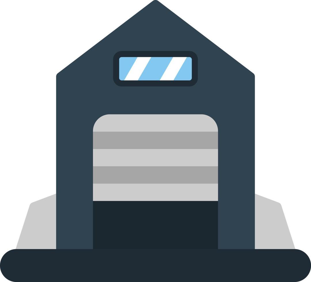 Warehouse Flat Icon vector