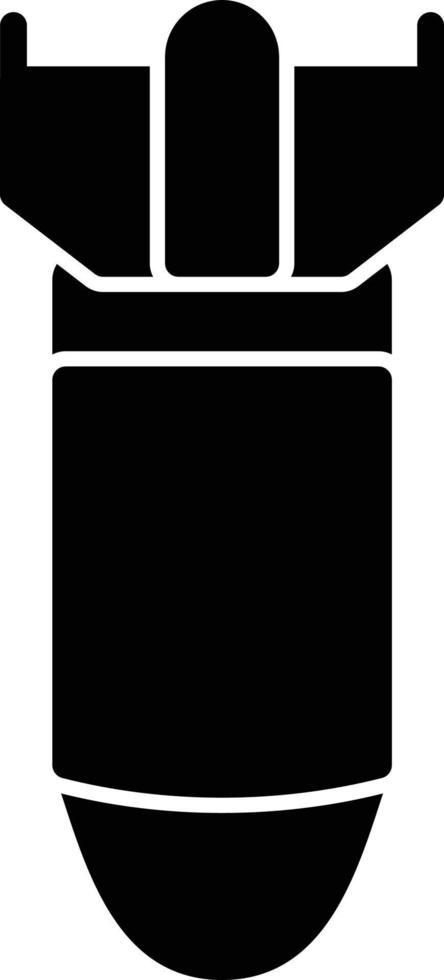 Bomber Glyph Icon vector