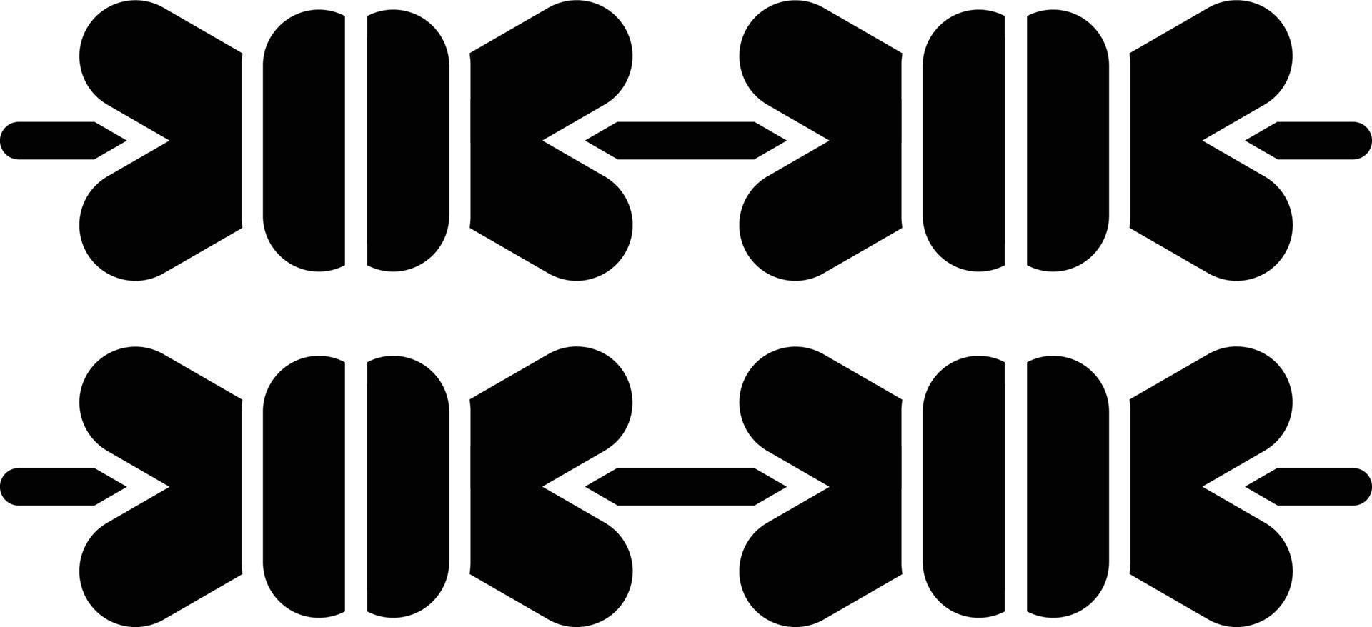 Barbed Wire Glyph Icon vector