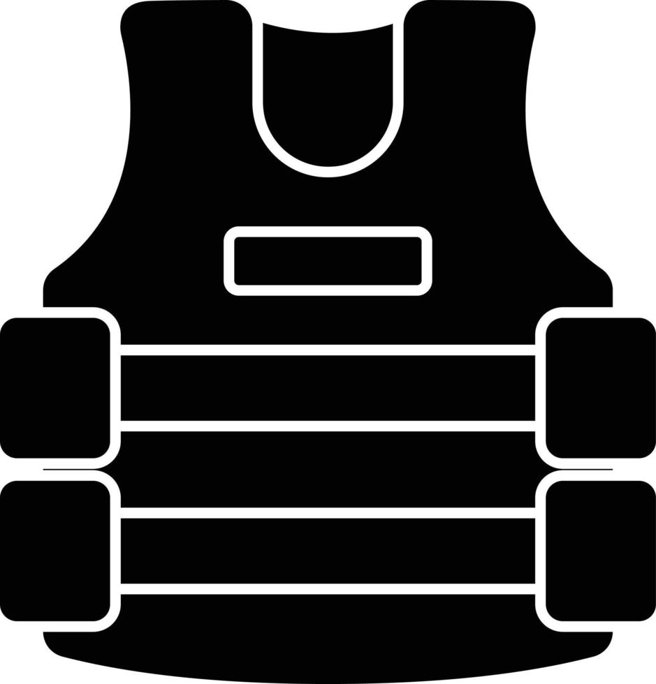 Vest Glyph Icon vector