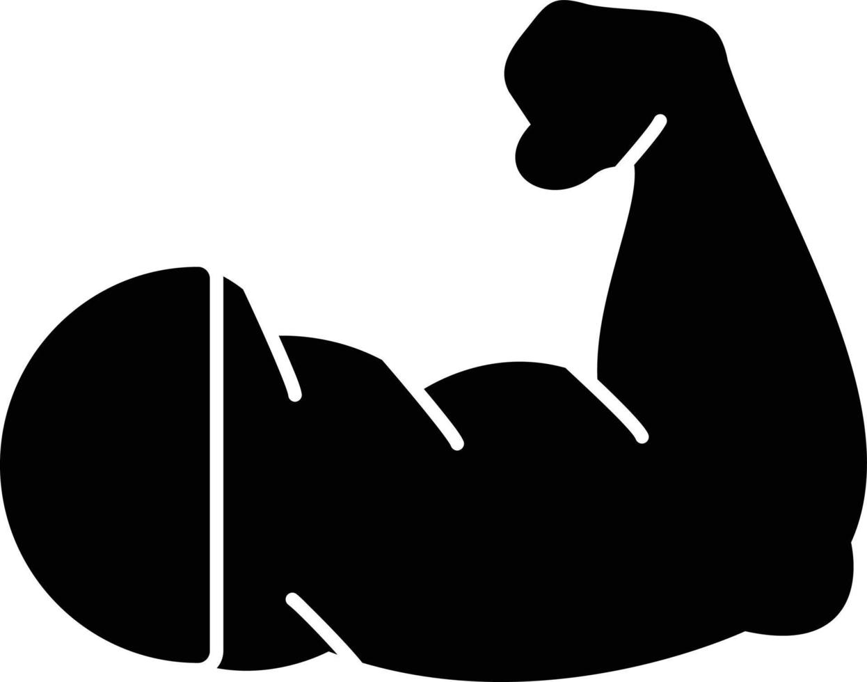 Arm Glyph Icon vector