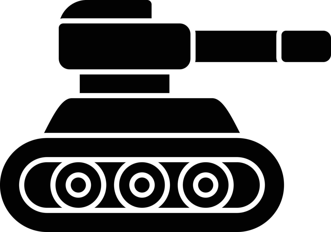 icono de glifo de tanque vector