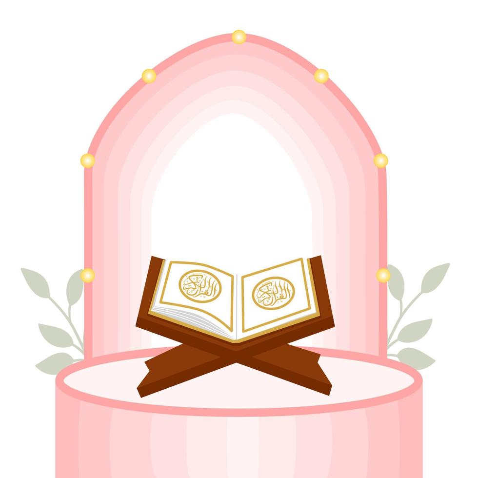 illustration of the holy book of the Koran vector