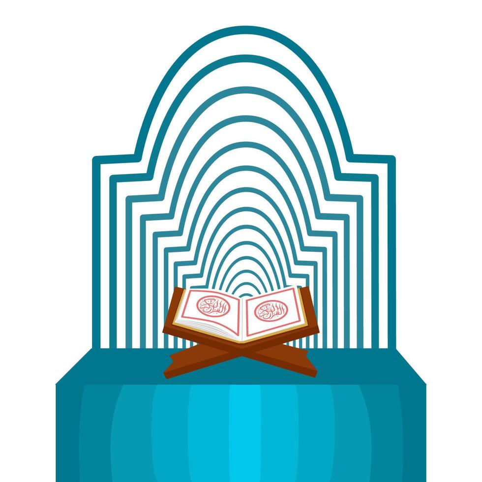 illustration of the holy book of the Koran vector