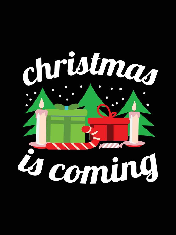 tipografía de letras navideñas ropa vintage diseño de camisetas navideñas diseños de productos navideños, letras dibujadas a mano para la moda de prendas de vestir. citas de religión cristiana que dicen para imprimir. vector