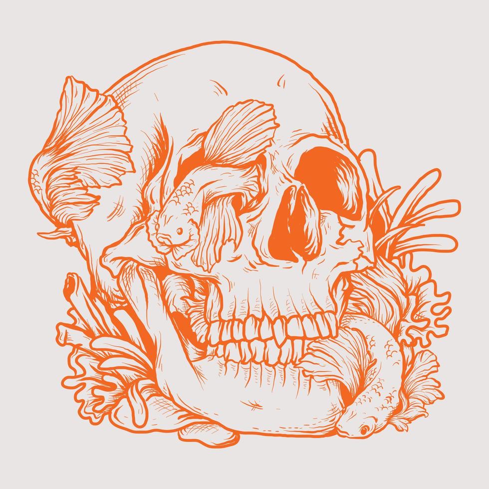 diseño de camiseta de tatuaje vector