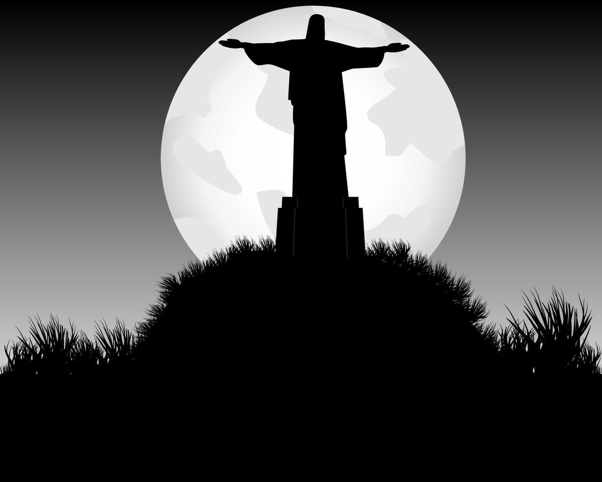 monumento a jesus chrestos vector