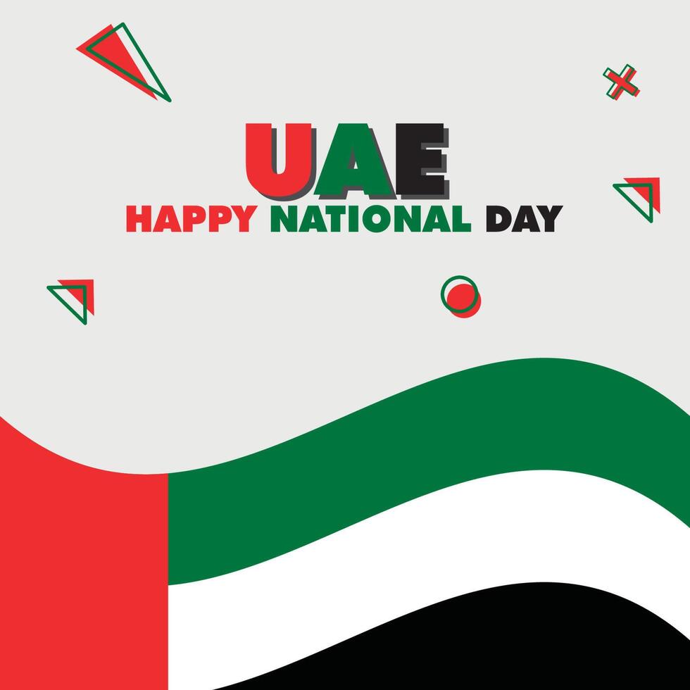 United Arab Emirates National Day banner poster design. UAE National