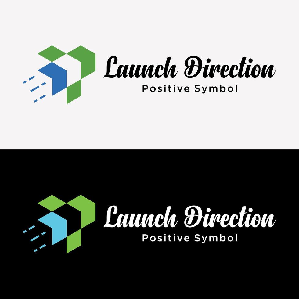 Set Rocket Symbol Launch Boost Fast Icon Freight Forwarding Service Identity Business Logo Design Vector