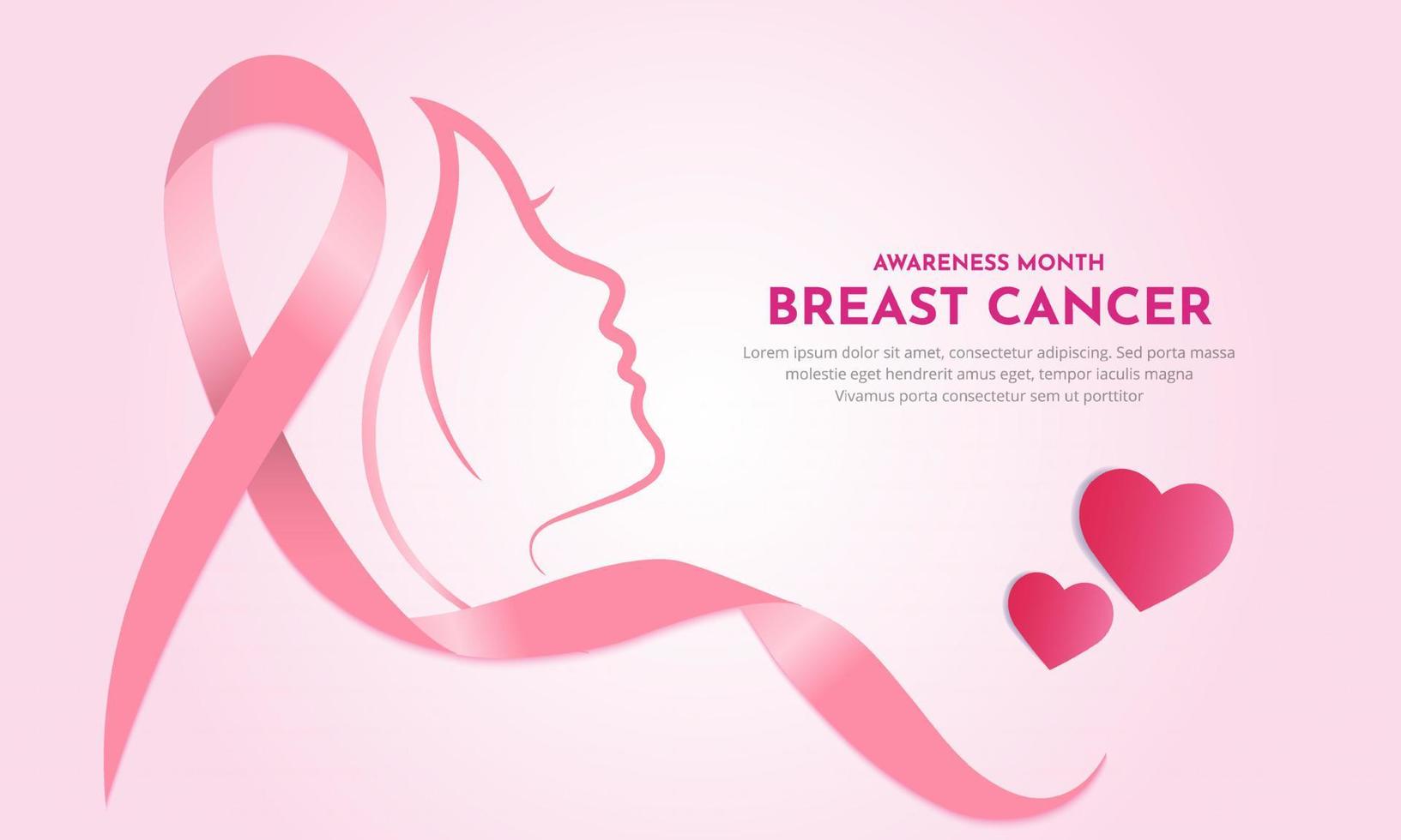 feliz colección de historias de diseño del día internacional del cáncer de mama. diseño del día del cáncer de mama con vector de cinta rosa.