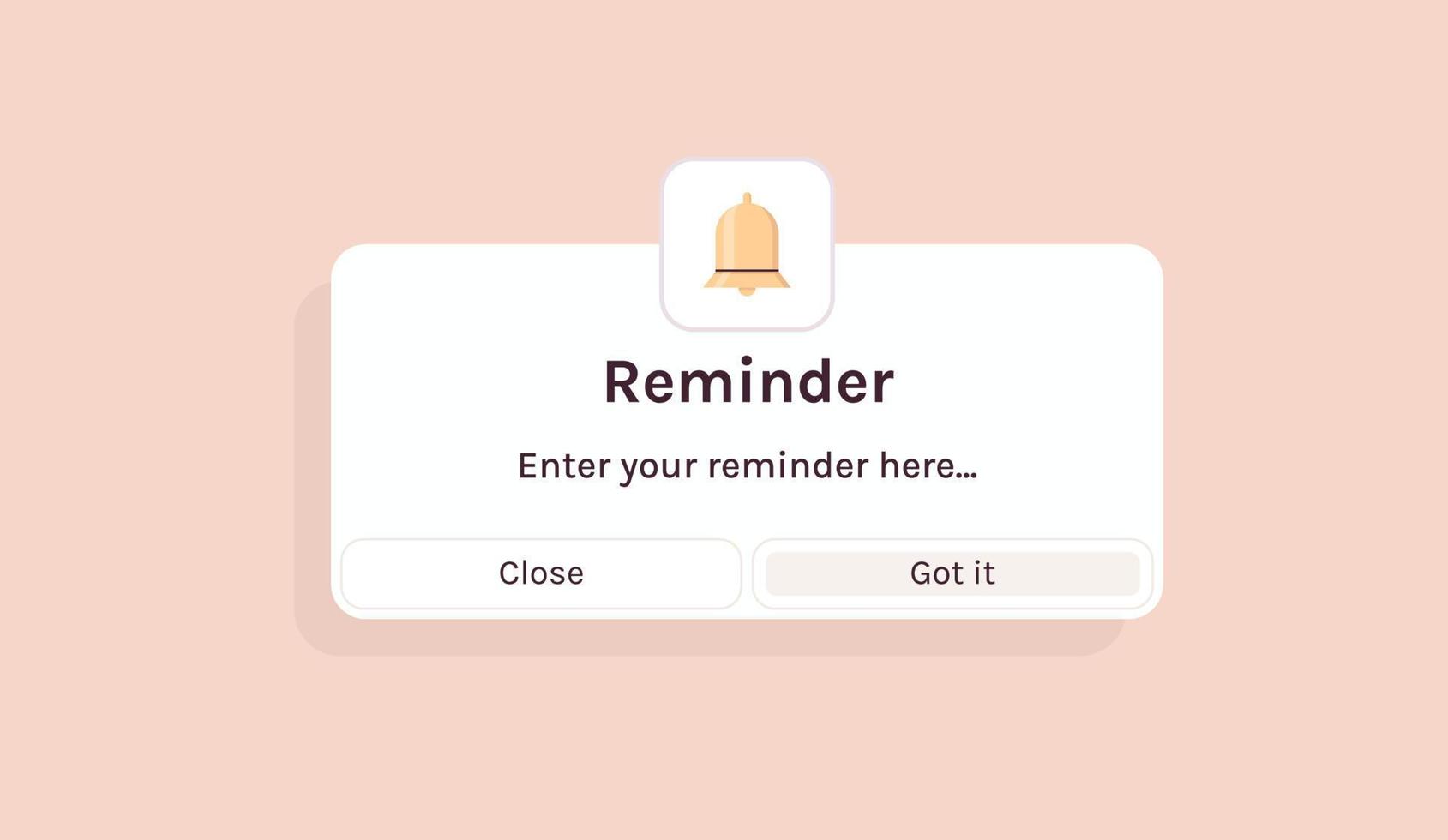 Reminder, notification page with floating elements and business planning, events, timetable flat vector illustration.