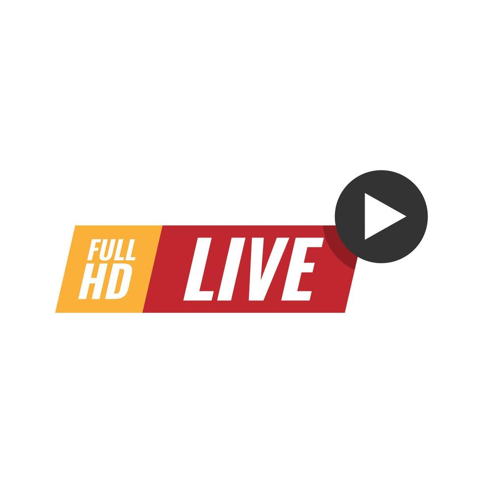 live stream logo desin image vector