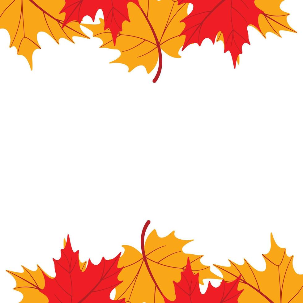 Autumn Leaves Border vector