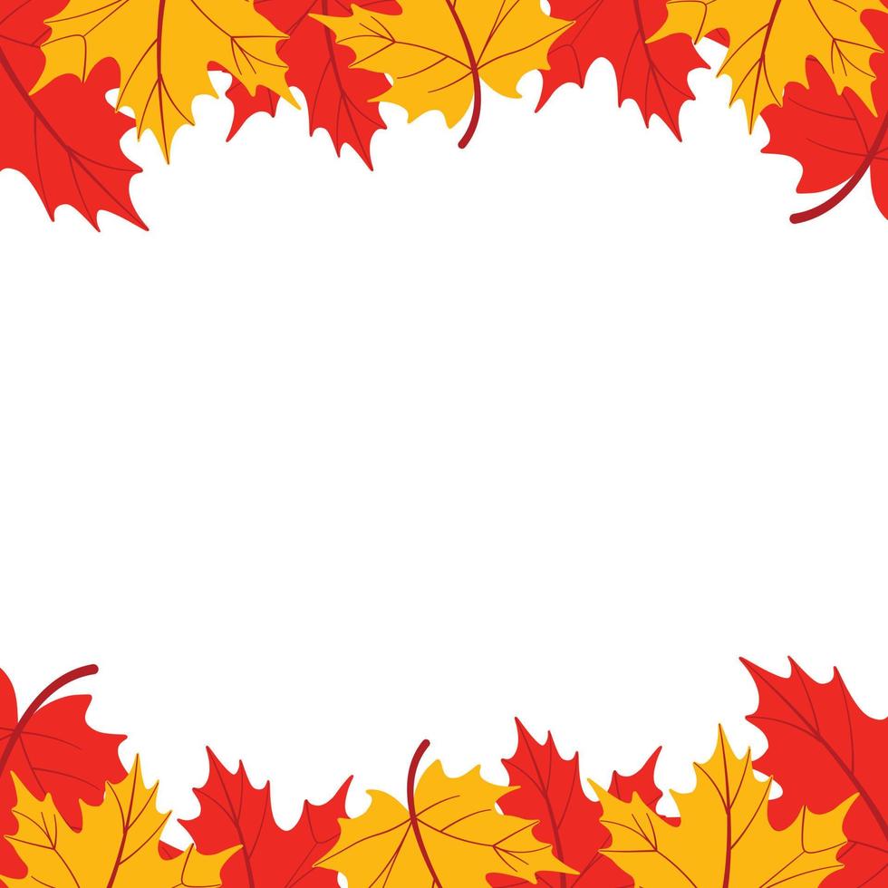 Autumn Leaves Border vector