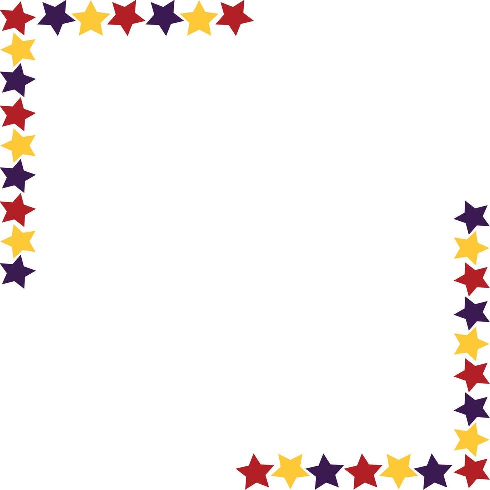 Star Border Background vector