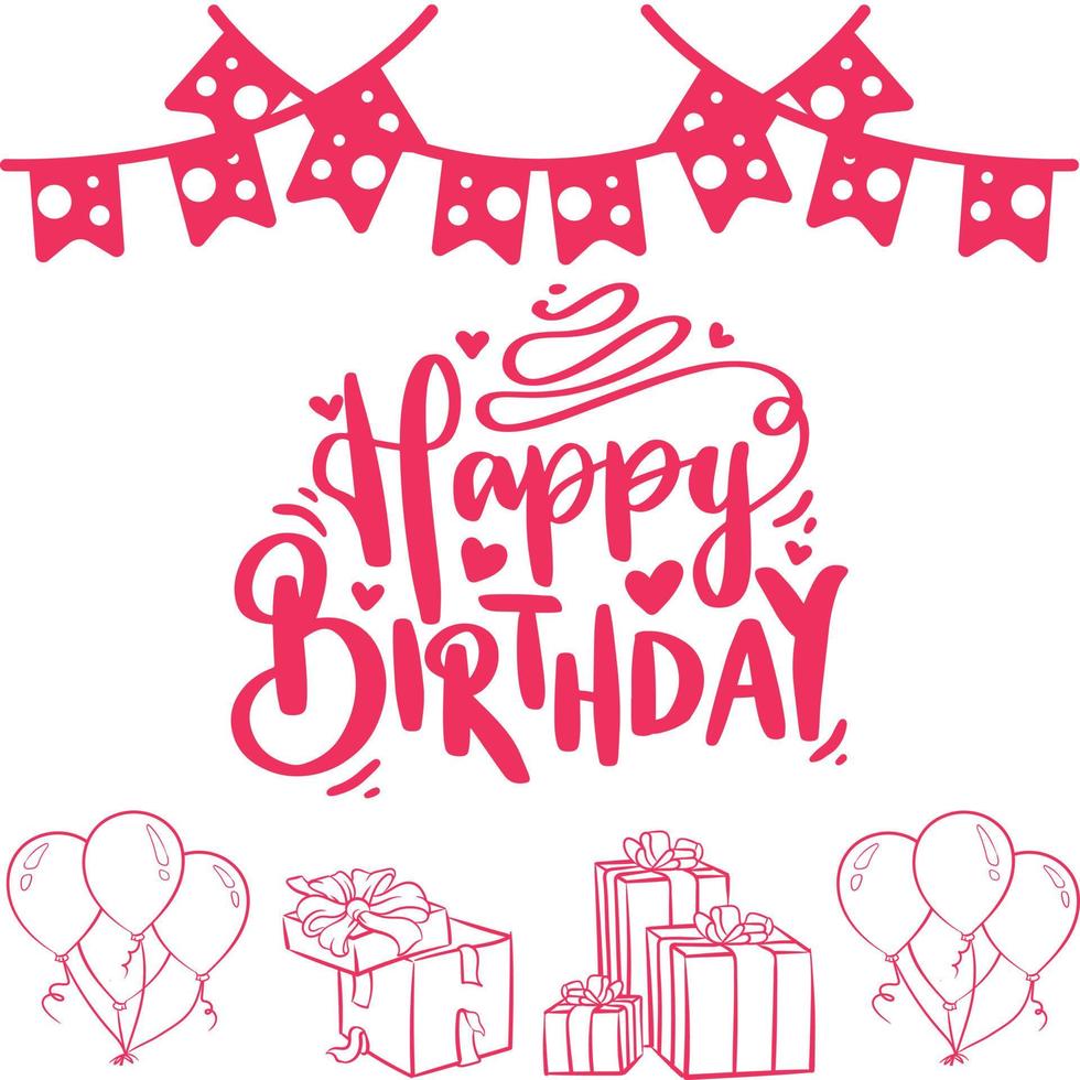 Happy Birthday Cards vector