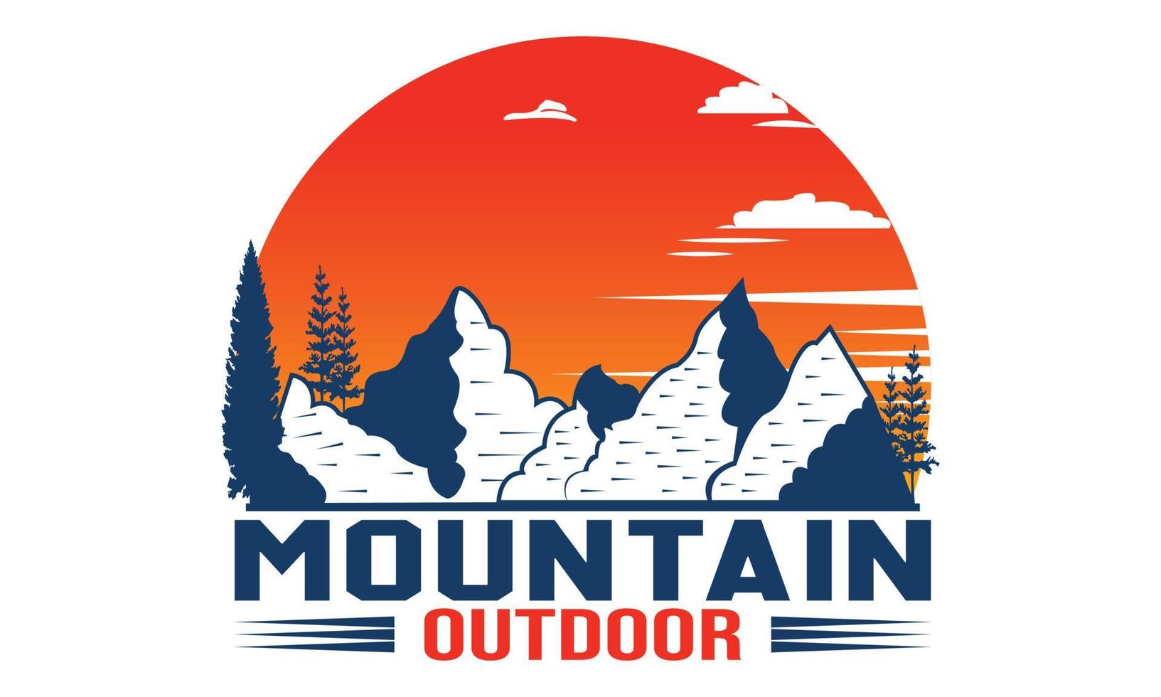 Mountain Adventure Typography t-shirt design. Motivational Mountain Adventure Typography t-shirt Creative Kids, and Mountain Theme Vector Illustration.