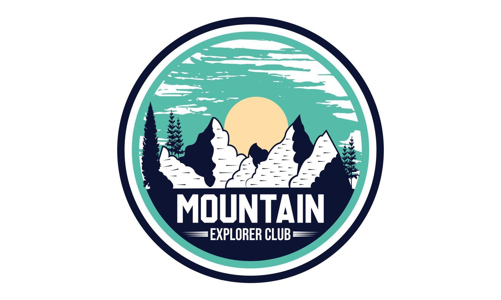 diseño de camiseta de tipografía de aventura de montaña. camiseta de tipografía de aventura de montaña motivacional para niños creativos e ilustración de vector de tema de montaña.