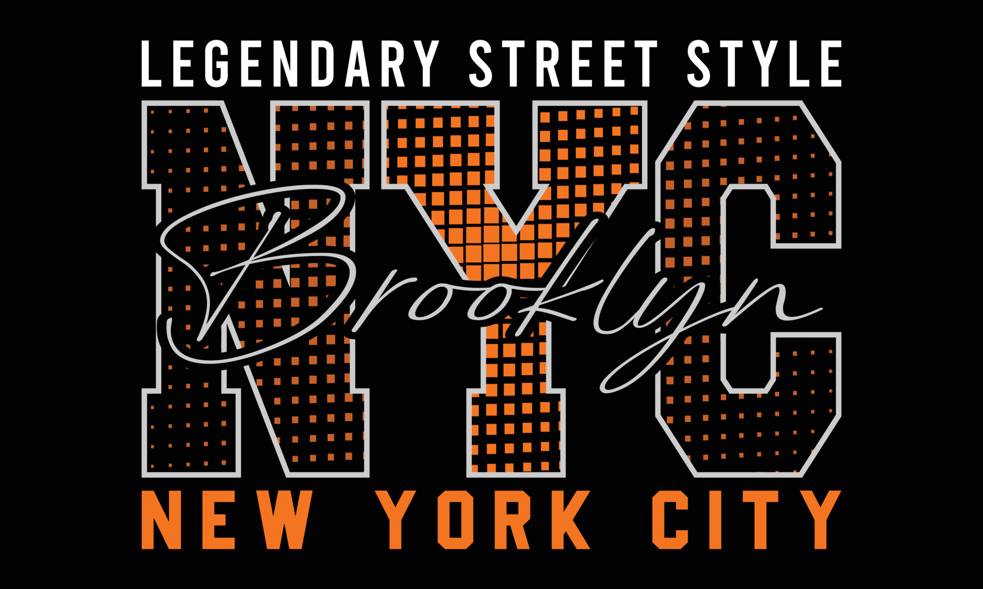 New York City, NYC Typography t-shirt design. Motivational New